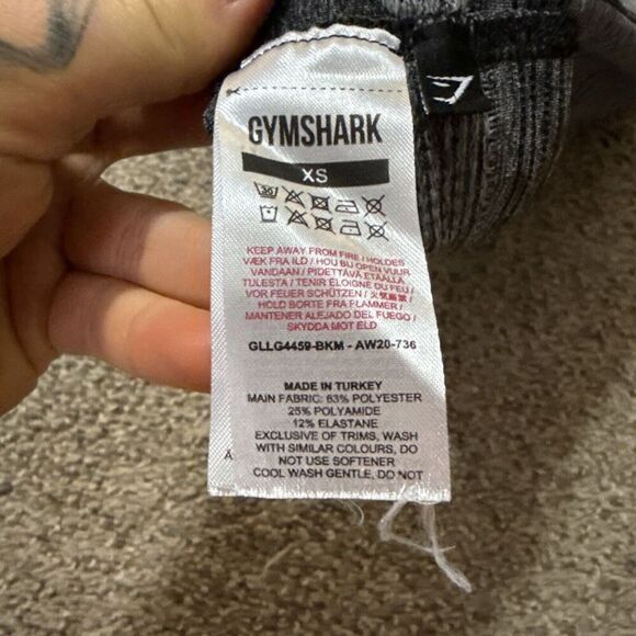 Gymshark Women's Hyper Amplify Seamless Leggings Gray Black Size XS Butt Lifting - Picture 5 of 11